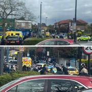 Pictures from scene of Bromley stabbing