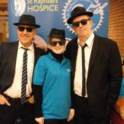 : Geoff Farndon, Susannah Forland from St Raphael’s Hospice and Ray Palmer