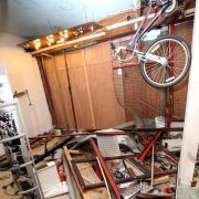 Shops in Surbiton were damaged in the crash