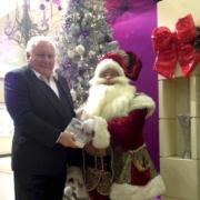 Santa returns to Sutton to give money to Radio Marsden