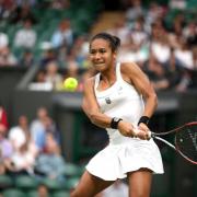 Another one bites the dust: Heather Watson became the fifth British woman to lose in the first round of this year's Wimbledon Championship