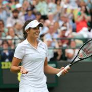 Laura Robson during her triumphant match against Russian Maria Kirilenko on Monday