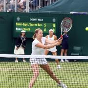 Prefering the double life: Mel South says she is far more relaxed on a doubles court than a singles court                   WI77411