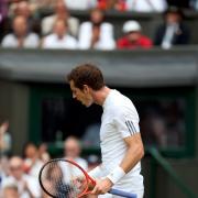 Come on: Murray roars his way past the Spaniard