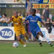 Sutton's Dale Binns in United's friendly against Chelsea on Tuesday