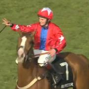 Sire De Grugy romped home at Cheltenham this week. (Picture: YouTube/Racing UK)