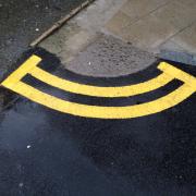 Are these happy chappies the shortest double yellow lines in Kingston?