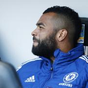 Ashley Cole on the bench, where he spent most of this season for Chelsea