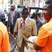 Nigel Farage didn't turn up as expected in Croydon leaving UKIP candidate Winston McKenzie dancing in front of the steel band which soon stopped playing