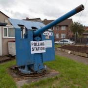 This polling station at the the Sea Cadet Corps in Mellison Road, Tooting, has been a hit with voters
