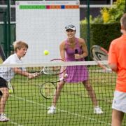 Martina Hingis at the event at the Wimbledon Club