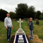 Fantastic job: Neil Relf restored the graves