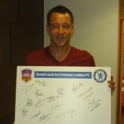 Good luck: Chelsea skipper John Terry
