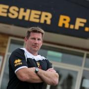 Tough test: Esher director of rugby Mike Schmid knows his men will face a tough challenge at Richmond today