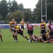 On his way: Richmond's Rory Damant breaks from the base of a ruck in Saturday's win over derby rivals Blackheath