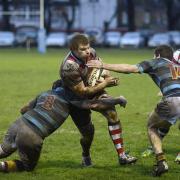 Opener: Mike McFarlane opened the scoring for Rosslyn Park in the weekend win over Fylde            All pictures: SP89205