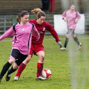 Borough derby: Action from the clash between Surrey Eagles and Carshalton Athletic Ladies