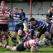 Over the whitewash: Sam Shires scores for Park but it would not be enough         All pictures: David Whittam