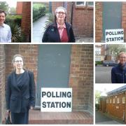 Wimbledon residents cast their votes at St Mark's Church Hall in Compton Road