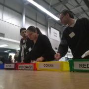 Officers counting up the votes