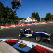 Tough times: Mitch Gilbert in GP3 Series action in Spa