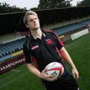 First day: Seb Jewell pictured soon after signing for London Welsh in 2011