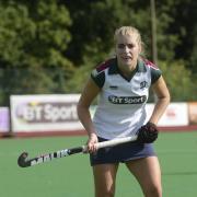 On her game: Surbiton Ladies captain Sarah Haycroft in action against Buckingham