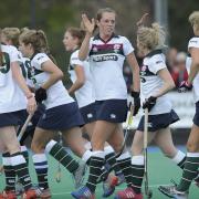On standby: Giselle Ansley, centre, has been dropped from the Team GB hockey squad to make way for Crista Cullen
