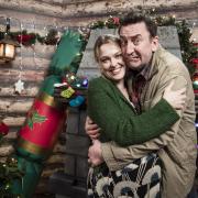 Lee Mack and Sally Bretton filmed Not Going Out's Christmas special in Wimbledon