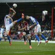 Back with a bang: Scott Hogan in action against Blackburn Rovers in March, his first appearance since a serious knee injury in 2014