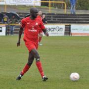 Stepping up: Peter Adeniyi is Carshalton Athletic's eight manager in four seasons             Picture: Ian Gerrard