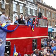 Great year: AFC Wimbledon fans have had much to celebrate this year