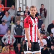 Class act: Andreas Bjelland is in good shape for his Bees return following a serious knee injury