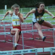Bouncing back: Pippa Earley, left, put her English Championship disappointment behind her in Loughborough last week