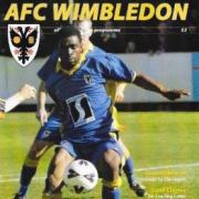 Those were the days: A Dons programme from 2003 - ironically against Sandhurst Town