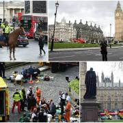 The scenes after the terror attack in Westminster