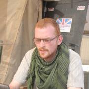 Our reporter Harry Miller in Afghanistan