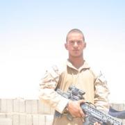 Fusilier Mark Barrs from Fulham lives with the rest of his company at Patrol Base Woqab, the 24-year-old said