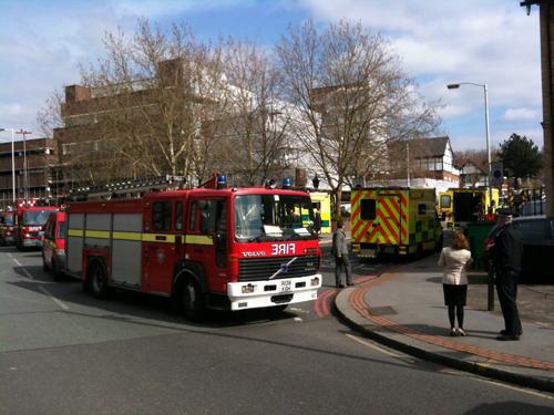 Explosion at Croydon police station