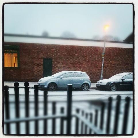 Snow in Woodside - photo by Lucy Lawrence