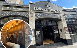 Inside refurbed Streatham Wetherspoons with huge beer garden and stunning toilets