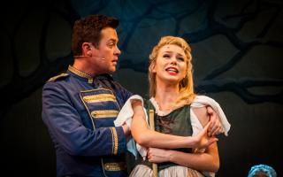 Stephen Mulhern as Buttons and Joanna Sawyer as Cinderella in Fairfield Halls' pantomime. Picture by Frazer Ashford