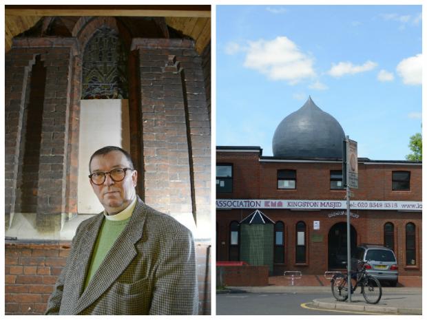 Father Martin Hislop has welcomed members of Kingston Mosque into St Luke's