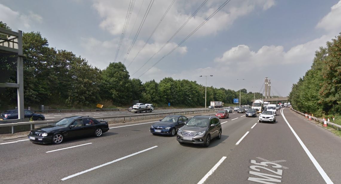 M25 traffic: Delays for more than 90 minutes after motorbike crash at Chertsey