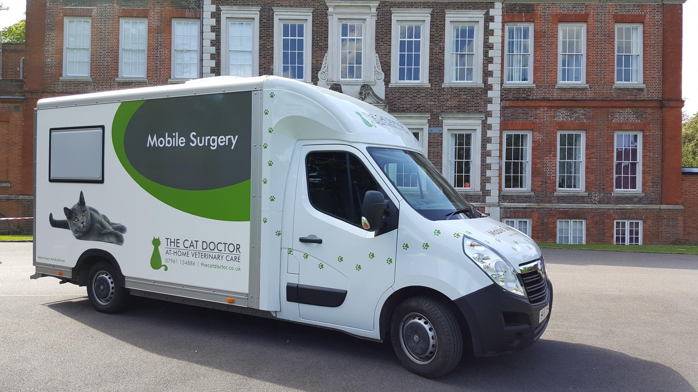 This Surrey vet has unveiled her very own 'Catmobile'