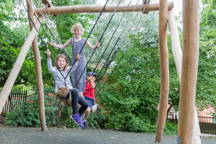 Playtime officially underway at Wandsworth Common playground after £165,000 revamp