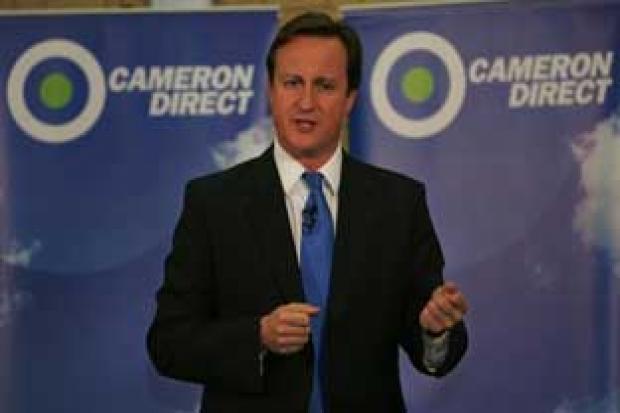 Cameron Direct: David Cameron tells an audience at Christ's School, Richmond, there will be no third runway at Heathrow