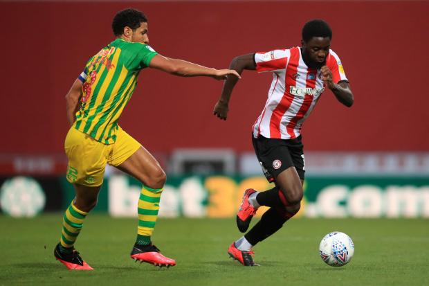Who had their best game in a Brentford shirt in their 1-0 win over Baggies?