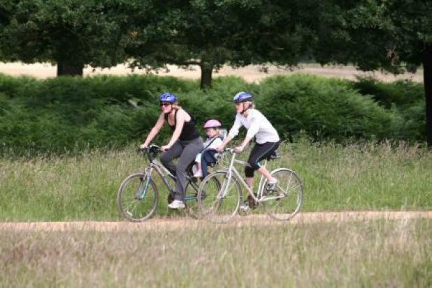 Cyclists in Richmond Park. Credit: The Royal Parks
