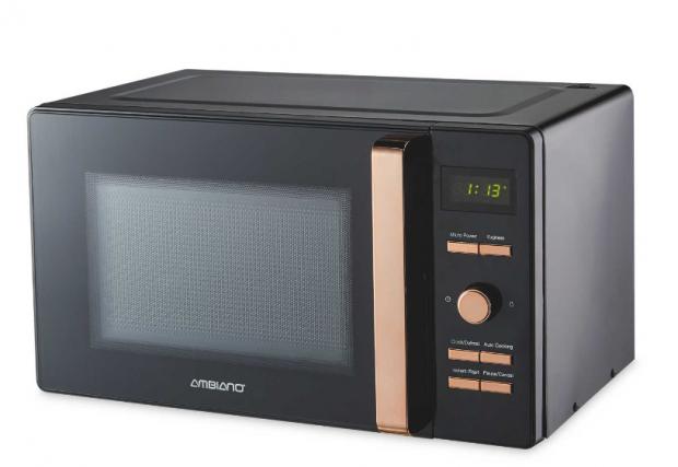 Your Local Guardian: Ambiano Black Premium 800W Microwave. (Aldi)